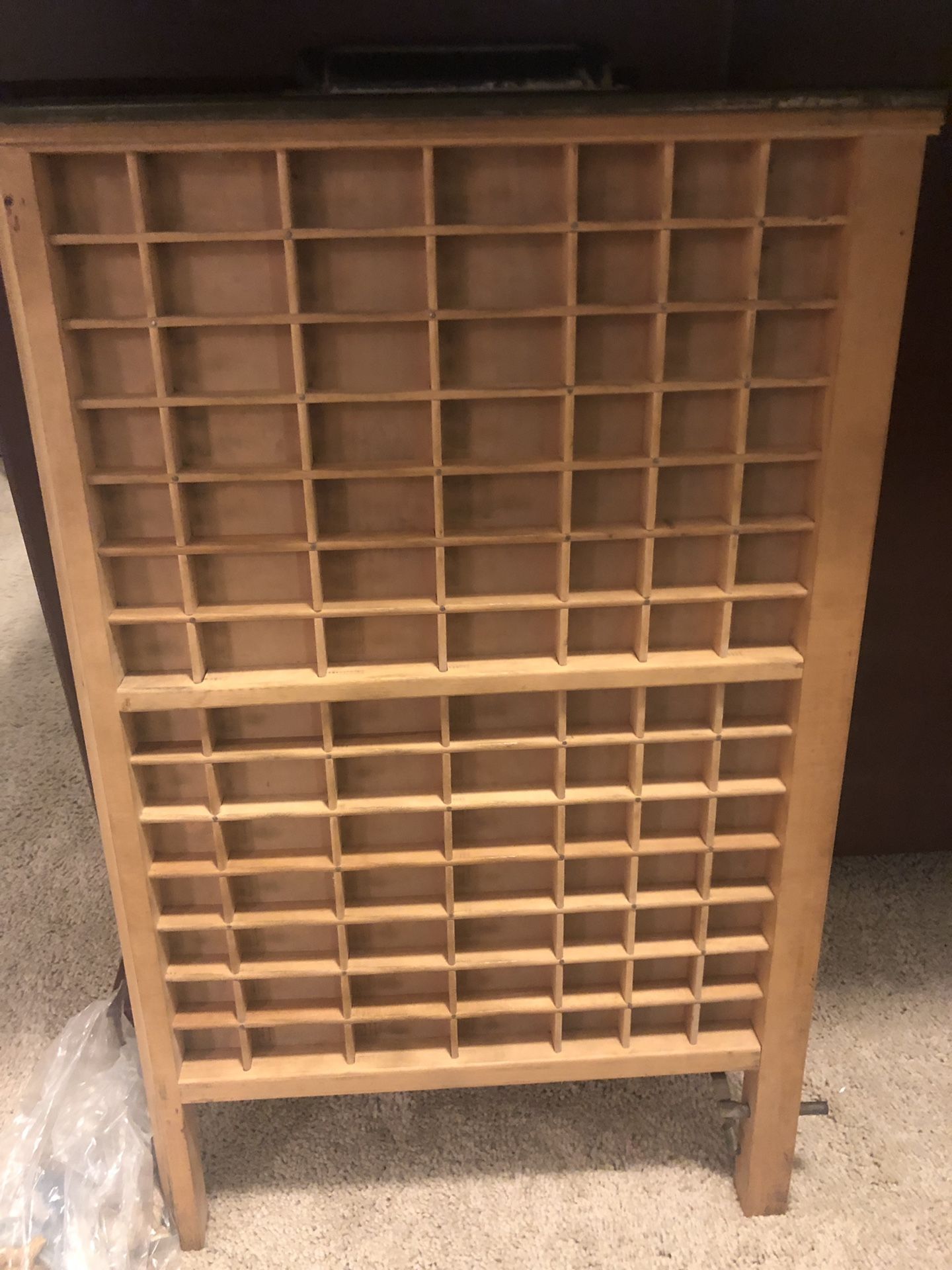 Antique printer drawer