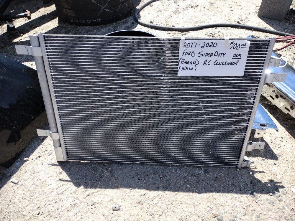 Brand New AC Condenser For A 2017 To 21 Ford Super Duty OEM Part