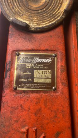 Hein Werner floor jack