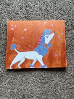 Georgette painting (poodle)