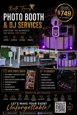 Photo Booth and DJ available