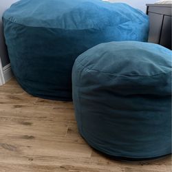 Bean Bag and Footstool