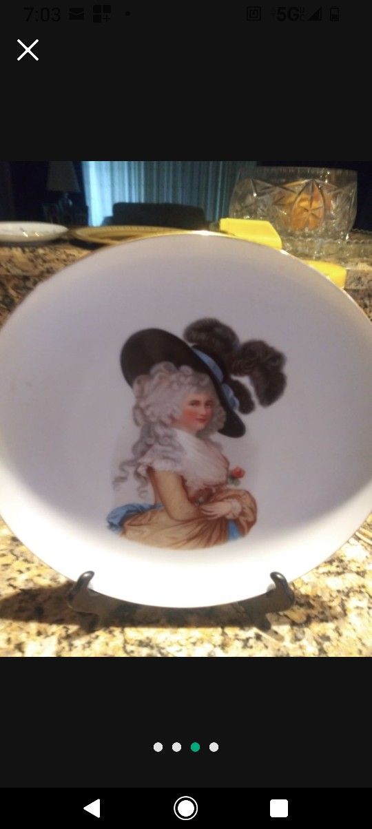 Porcelain Decorative Plates 10.5inches...$20each,$50all