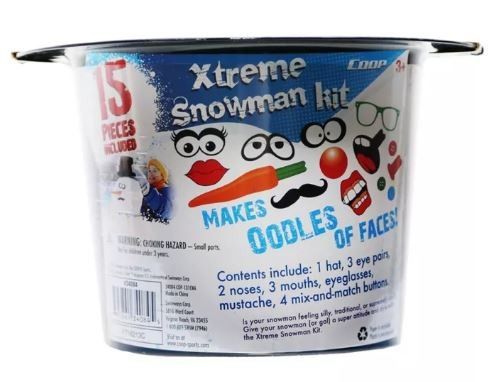 NEW Snowman Kit 15 Pieces With Top Hat