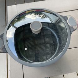 Deane & White D&W Casserole Stock Pot Nonstick With Lid 10.3-QT, 12.5” C..