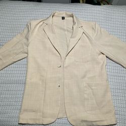 Cream and tan blazer 