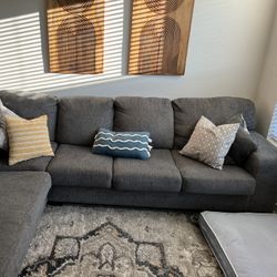 Grey sectional  sofa