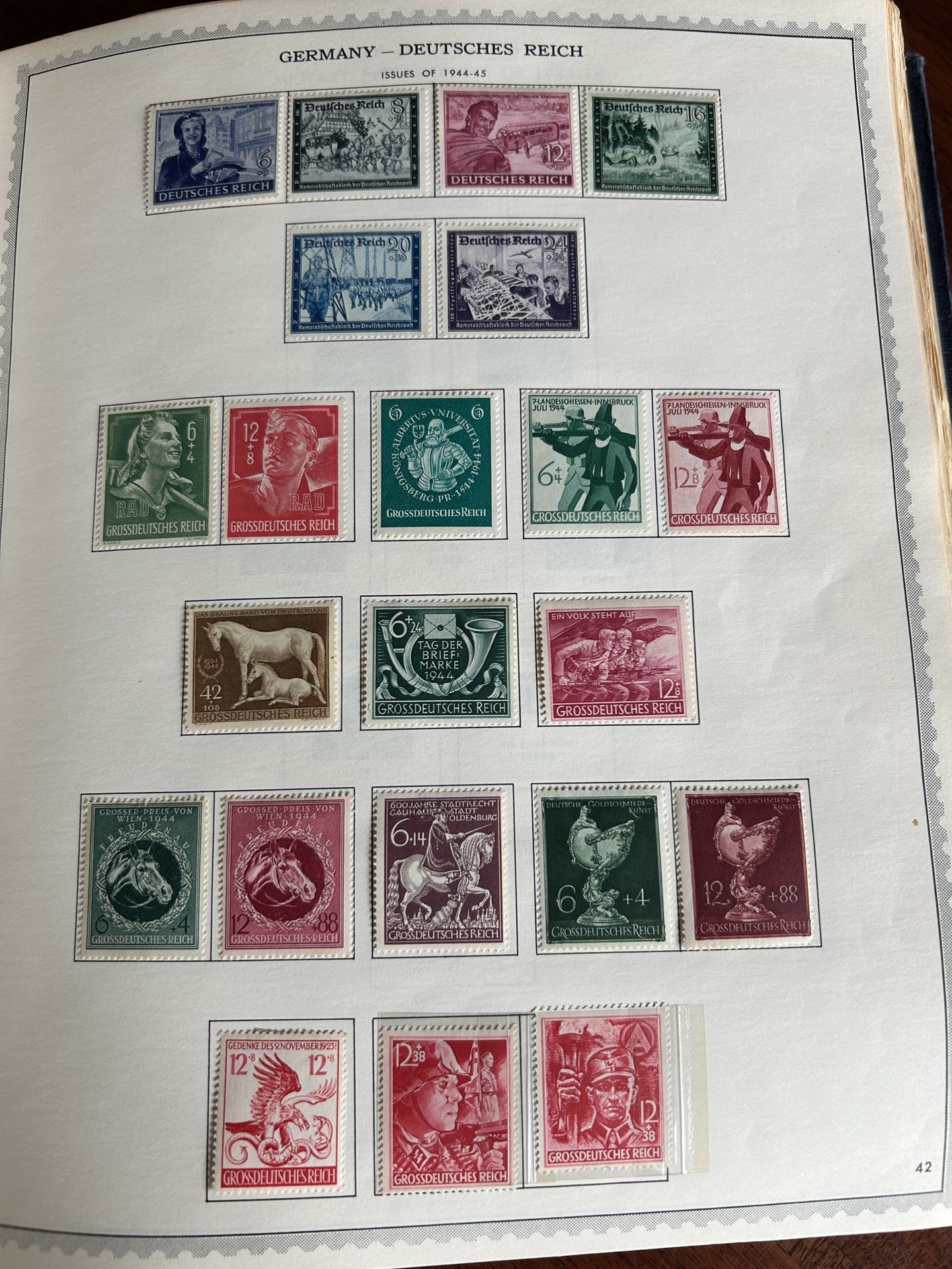 Germany 🇩🇪 Deutsches Reich lot of 22 unused mint condition stamps 19 44–45