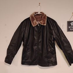 Brand New Winter Business Men's Pu Leather Jacket With Plush And Thickened Leather Jacket