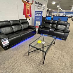 Kempten led power Reclining Sofa and Loveseat Brand New 💲39 Down Payment Finance Take Same Day