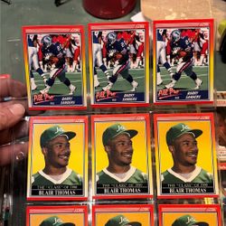 Perfectly Preserved 80s And 90s Base Ball And Some Football Cards 