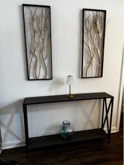 Modern Black Console / Sofa Table