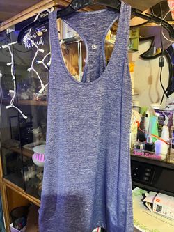 Lululemon Cool Racerback Tank Top Space Dye Purple Blue Size 4