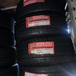 SET OF FOUR NEW TIRES 245/45/17 FULLRUN INCLUDING MOUNT AND BALANCE, ASK ME FOR SIZES AND BRANDS 