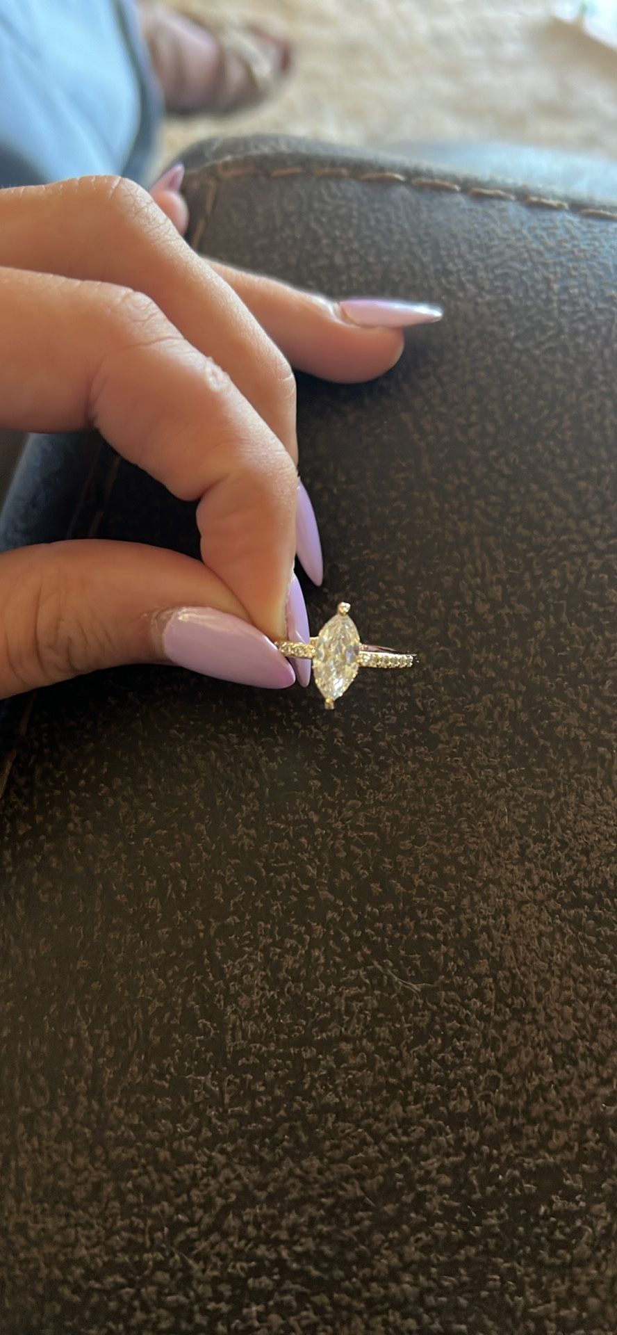 Marquise Cut Cubic Zirconia Ring