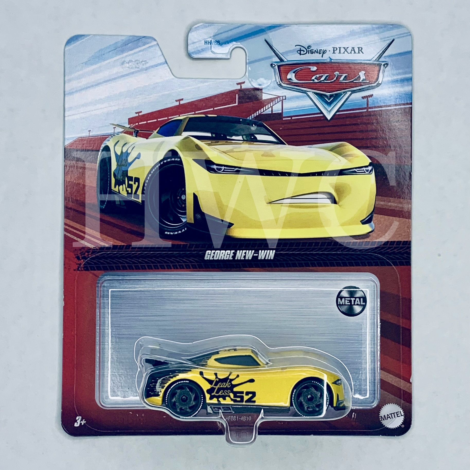 Disney Pixar Cars #52 GEORGE NEW-WIN Next-Gen 2024 Metal Die-cast Cars 3 Very Rare