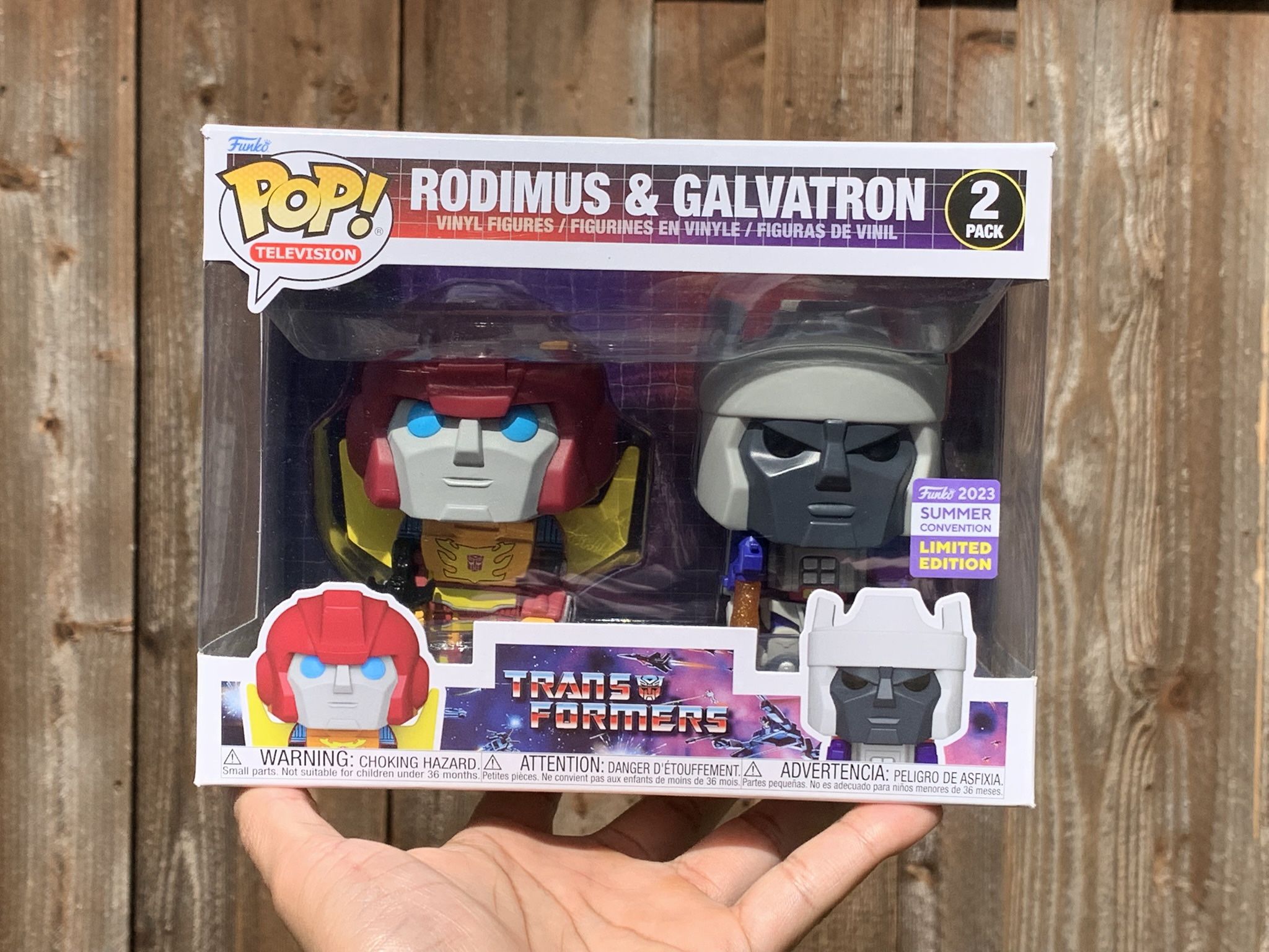 Rodimus & Galvatron 2 Pack Funko Pop  