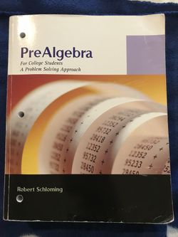 Pre Algebra Math Book