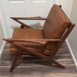 Joy bird Soto Mid Century Modern Leather Chaise