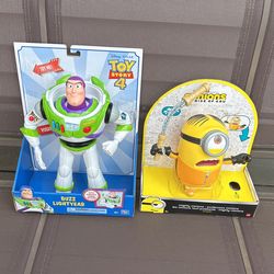 New Buzz LightYear And minion Toys