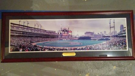 Detroit tigers first pitch at comerica park panoramic view