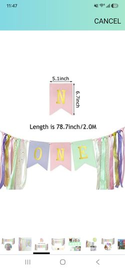 High chair decor 1st birthday