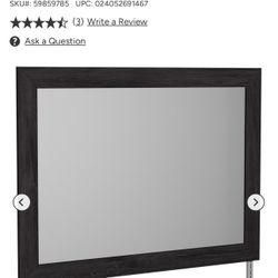 Ashley Mirror Dark Charcoal 