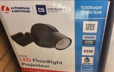 Contractor Select HGX Dark Bronze Outdoor Integrated LED Flood Light