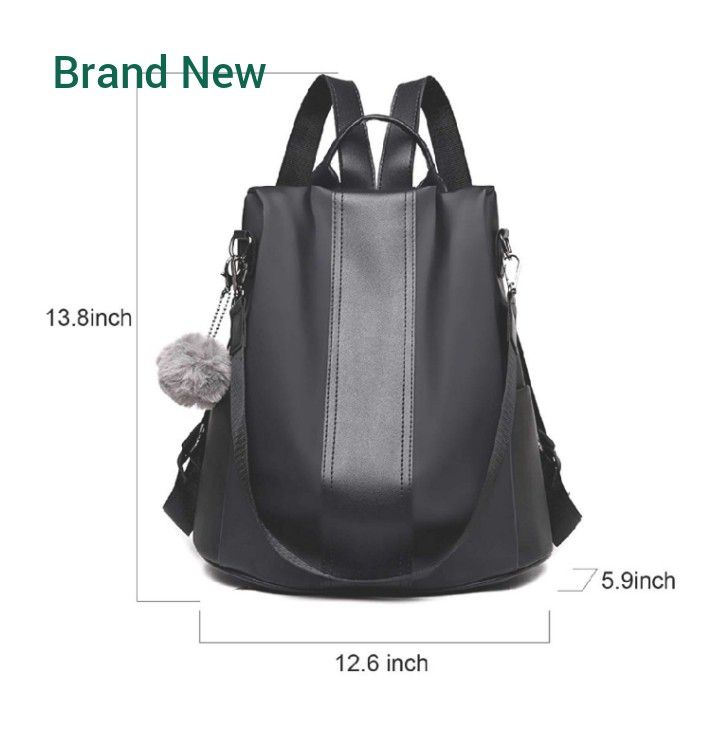 Brand new waterproof women backpack shoulder bag in packaging