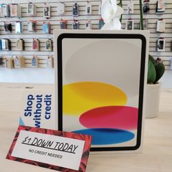 IPad 10th Gen - $1 DOWN PAYMENT - NO CREDIT NEEDED
