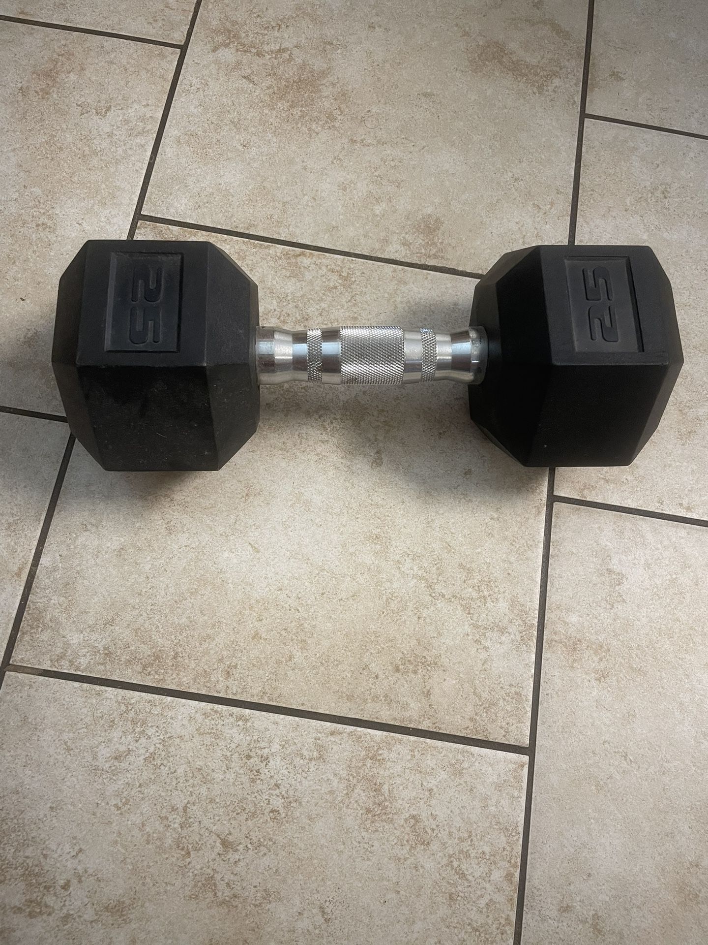 Single 25 Lb. Dumbbell 