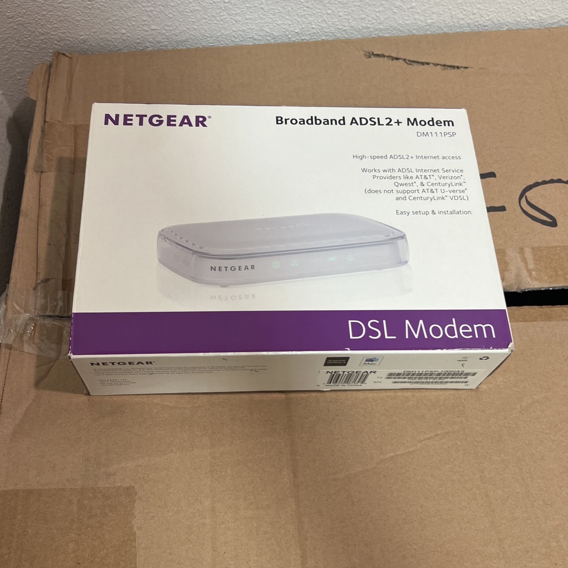 Netgear broadband ADSL2+ Modem