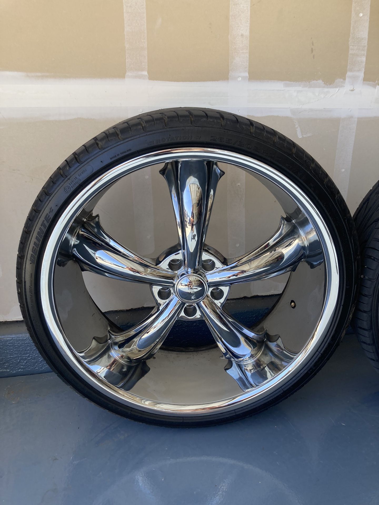 Resto Rrod Dcenti Resto Rod 5 Lug Wheels Dr for Sale in Clovis, CA - OfferUp
