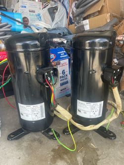 Scroll compressor, sanyo, 4.5/5 ton, R410A, never used