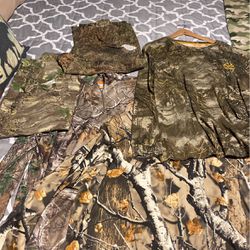 5 Pieces Long Sleeves Shirts And Light Jacket/ Camo
