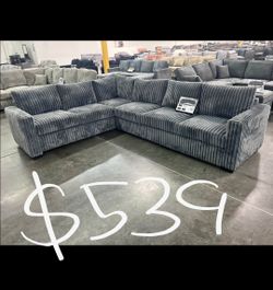 Jumbo corduroy sectional sofa