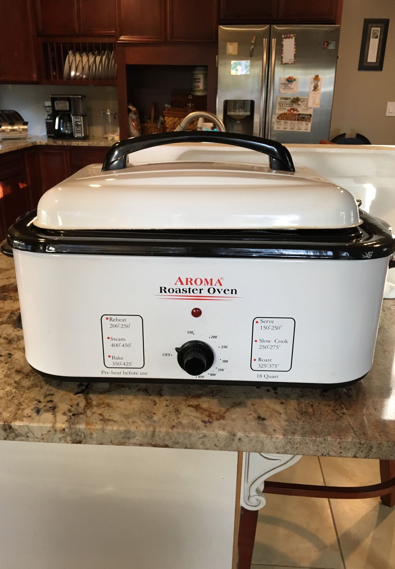 Aroma Turkey Roaster Oven 18quart