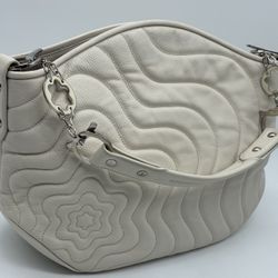 MONTBLANC STARISMA ALCINA WHITE LEATHER HOBO BAG NEW 100% AUTHENTIC MSRP $1250