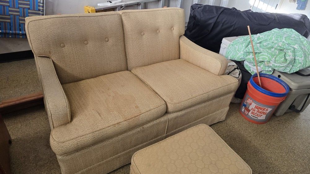 Sofa & footstool In Good Conditions