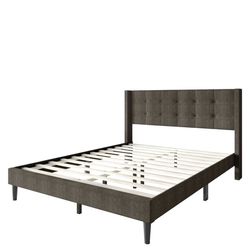 Brand new queen size bed frame with a brand new memory foam mattress included