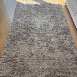 Pottery Barn Grey Heathered Shag Rug 