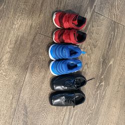 3 boys pairs of shoes 6c