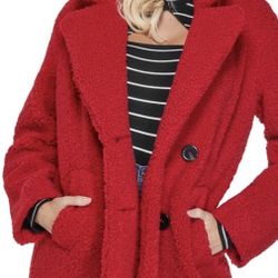 GUESS - OVERSIZED TEDDY COAT