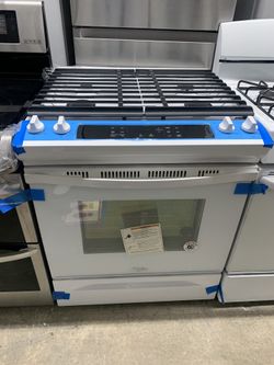 whirlpool slide in gas stove 30 inches