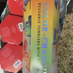 Color changing cups