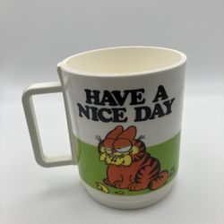Vintage Garfield Plastic Cup 1978 deka 