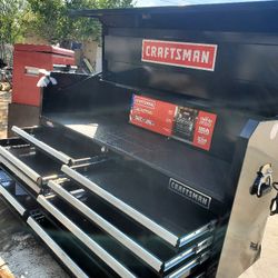 Craftsman Top Chest Tool Box 🧰 Like New 51" 24"h  8 Drawer Total  Plus The Top Storage  DIP Drawer 14"  Right Side Last Drawer...(check Description)