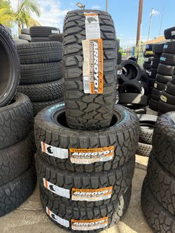Lt295/60/20 ARROYO RT (4) new tires installed 60,000 miles Warranty