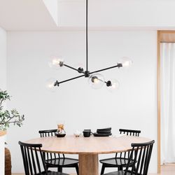West Elm Chandelier (1 broken glass)