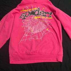 spider hoodie pink v2